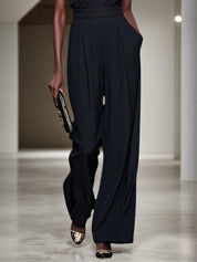 Black 3D Floral One Shoulder H-Line Jumpsuit