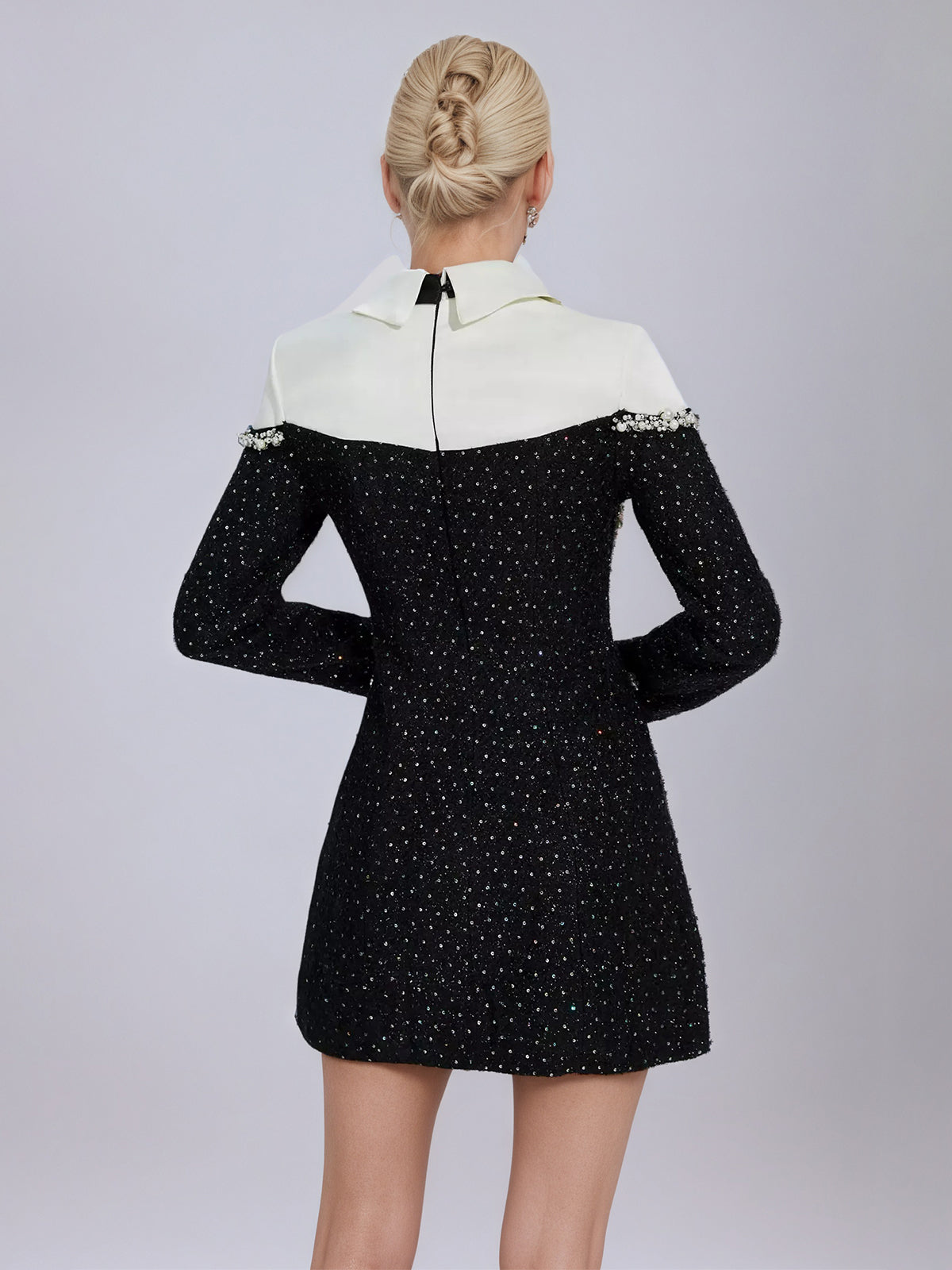 Katelyn Black Diamond Mini Dress