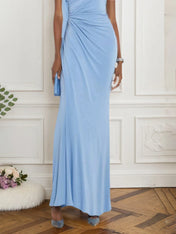 Wedding Guest Formal Dress Light Blue Multi-Wear Maxi Dress