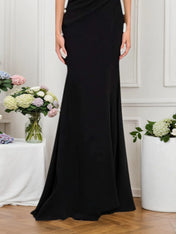 Formal Dress Black V Neck Lace Maxi Dress