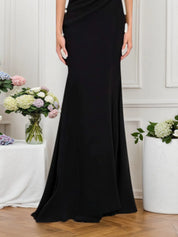 Formal Dress Black V Neck Lace Maxi Dress