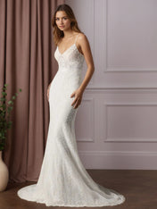White Mermaid Lace Wedding Dress