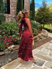 Hank Flower Embellished Maxi Dress