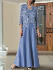 Sheath/Column Spaghetti Straps Floor-Length Mother of the Bride Dresses