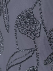 Sheath/Column Off The Shoulder Floor Length Tulle Mother of the Bride Dress With Beading