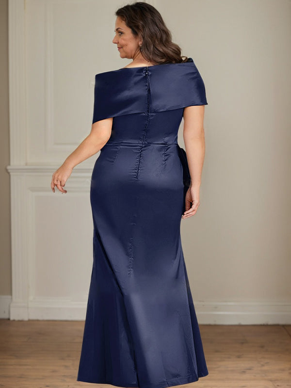 Sheath/Column Off-the-Shoulder Floor-Length Mother of the Bride Dresses