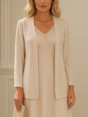 Chiffon Skirt Mother of The Bride Dress with Open Jacket