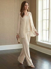 Chiffon Mother of the Bride Pantsuits with Jacket