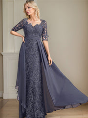 Chiffon Lace Maxi Dress