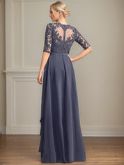 Chiffon Lace Maxi Dress