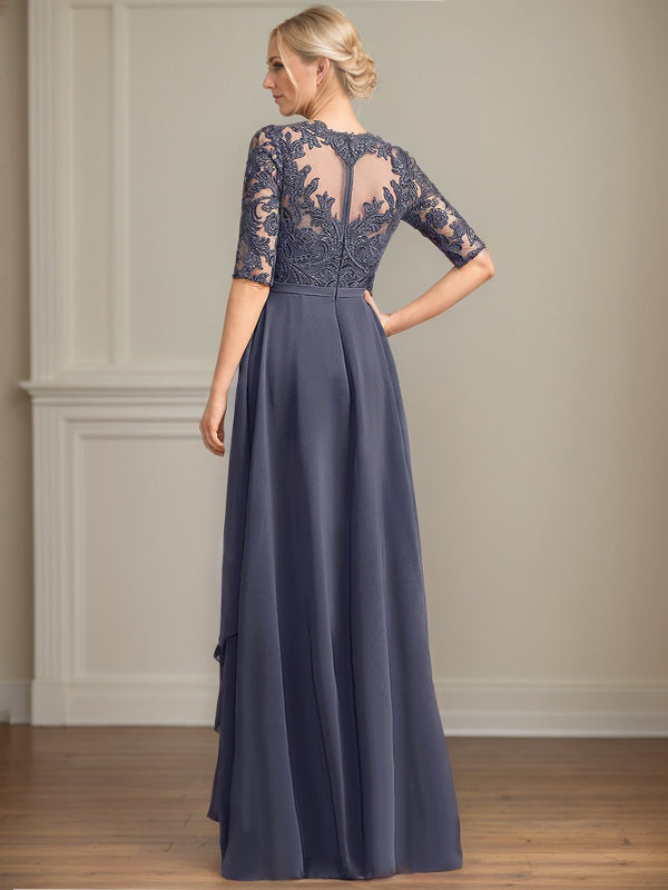 Chiffon Lace Maxi Dress