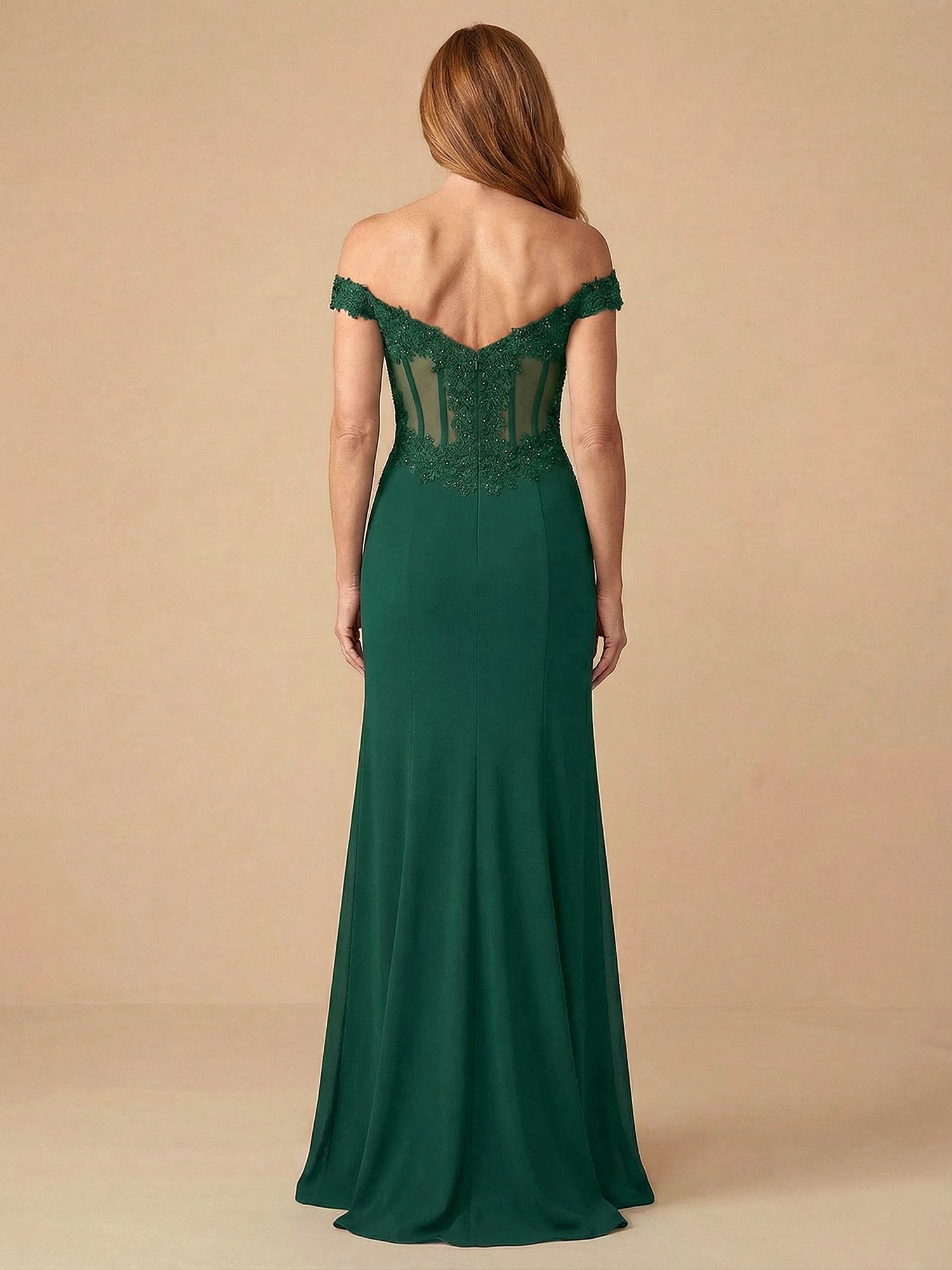 Trumpet/Mermaid Off Shoulder Floor-Length Mother of the Bride Dress