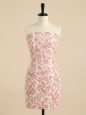 Light Blue Strapless Short Homecoming Mini Dress