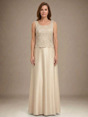 Glitter Lace & Satin Skirt Jacket Dress with Open Jacket