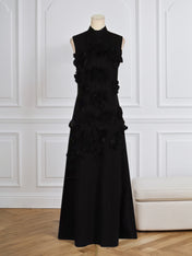 Hank Flower Embellished Maxi Dress