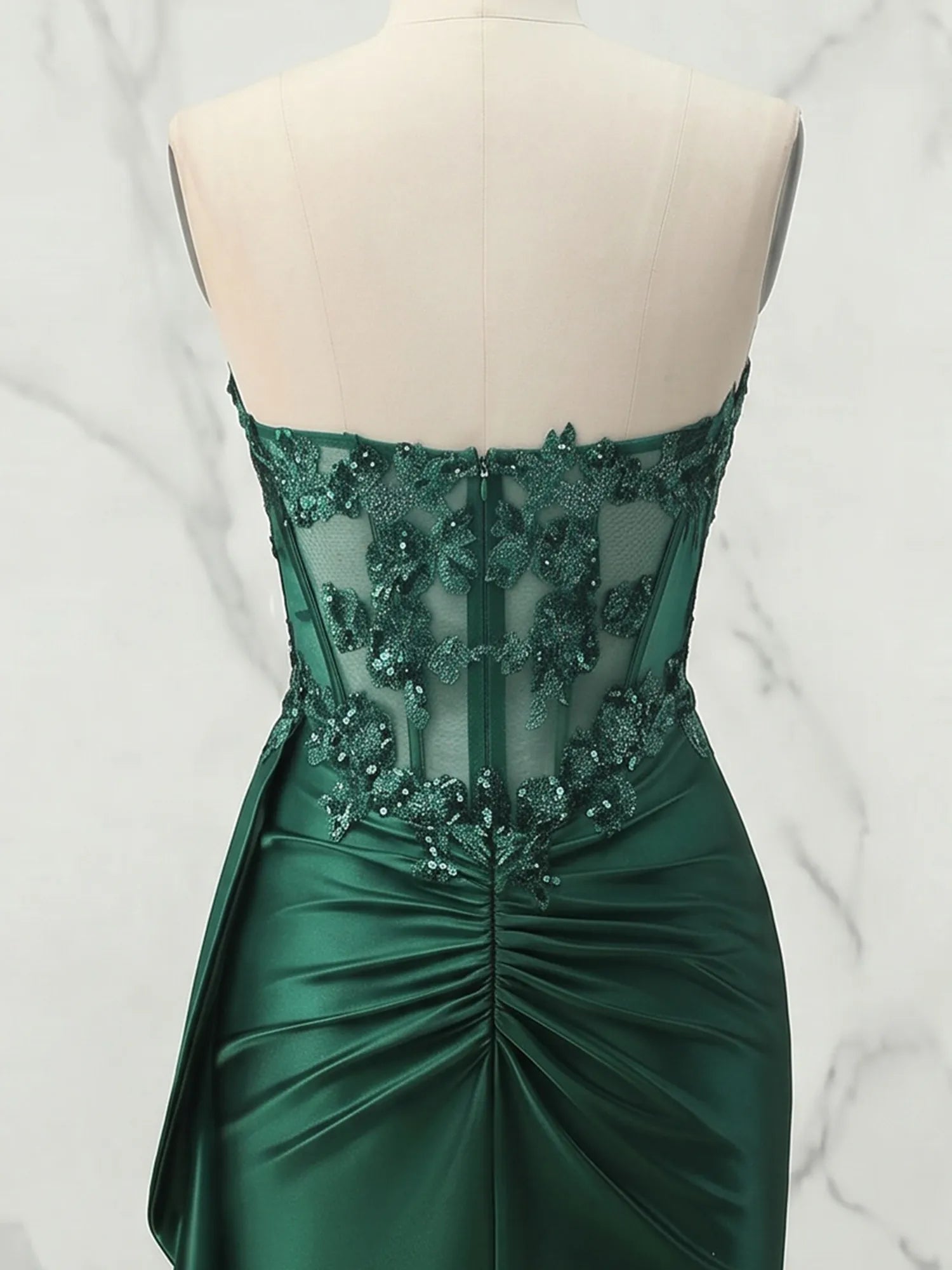 Strapless Sweetheart Lace Corset Satin Mini Dress Homecoming Dresses