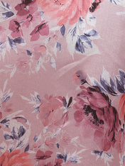 A-Line Off the Shoulder Bowknot Satin Floral Mother of the Bride Dress