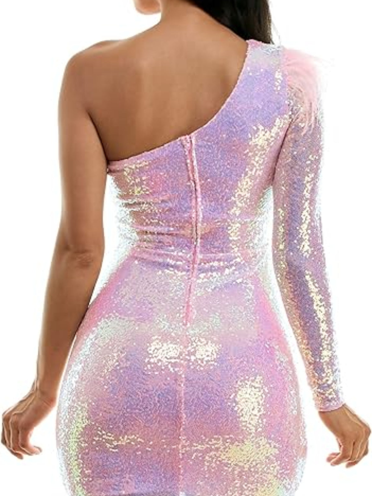 Sparkly Purple One-sleeve Homecoming Dresses To Impress