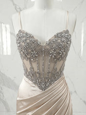 Sweetheart Beaded Corset Mini Dress with Draped Skirt Homecoming Dresses