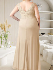 Champagne A-Line Sweetheart Neckline Pleated Mesh Dress