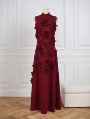 Hank Flower Embellished Maxi Dress