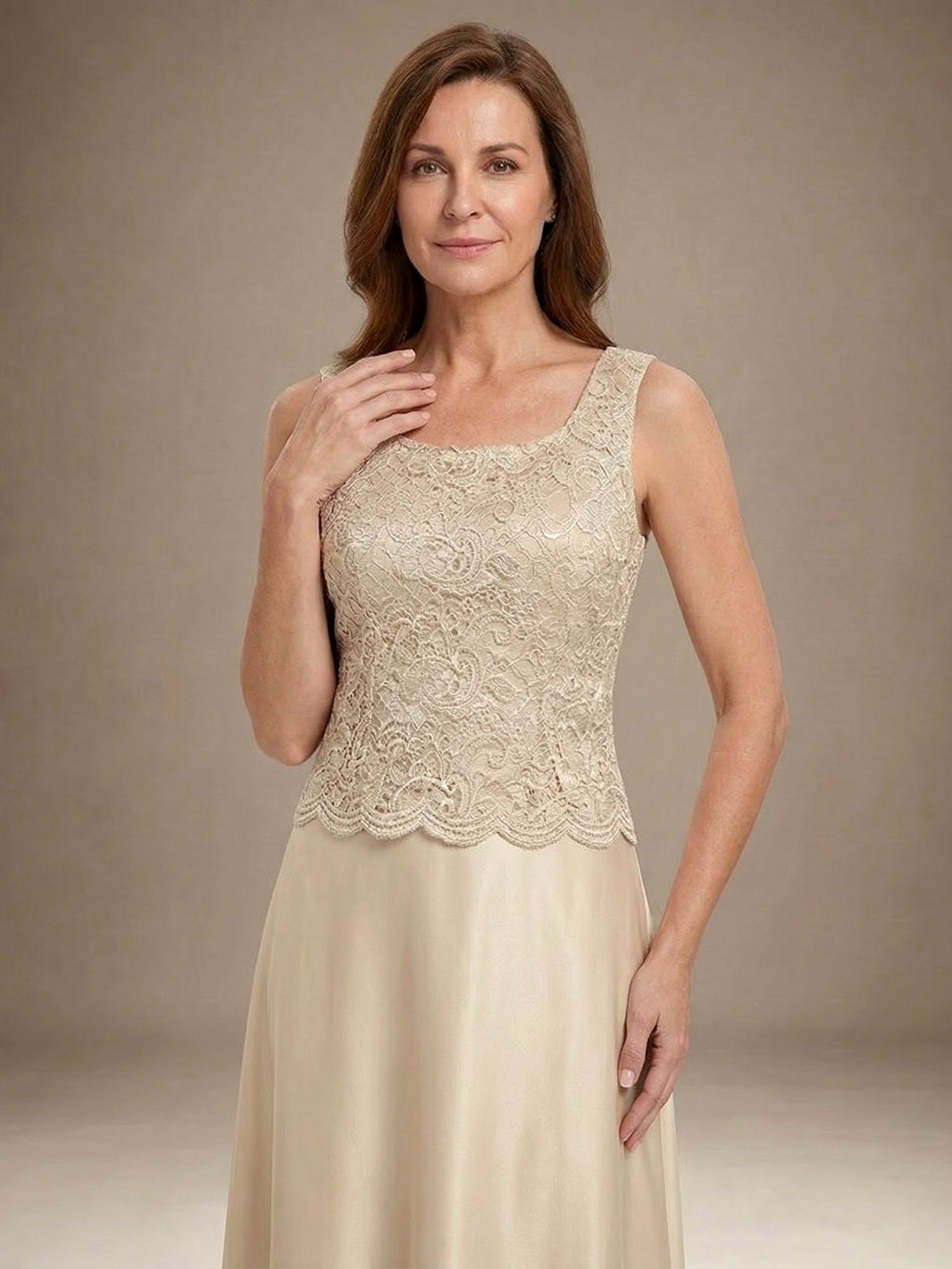 Glitter Lace & Satin Skirt Jacket Dress with Open Jacket