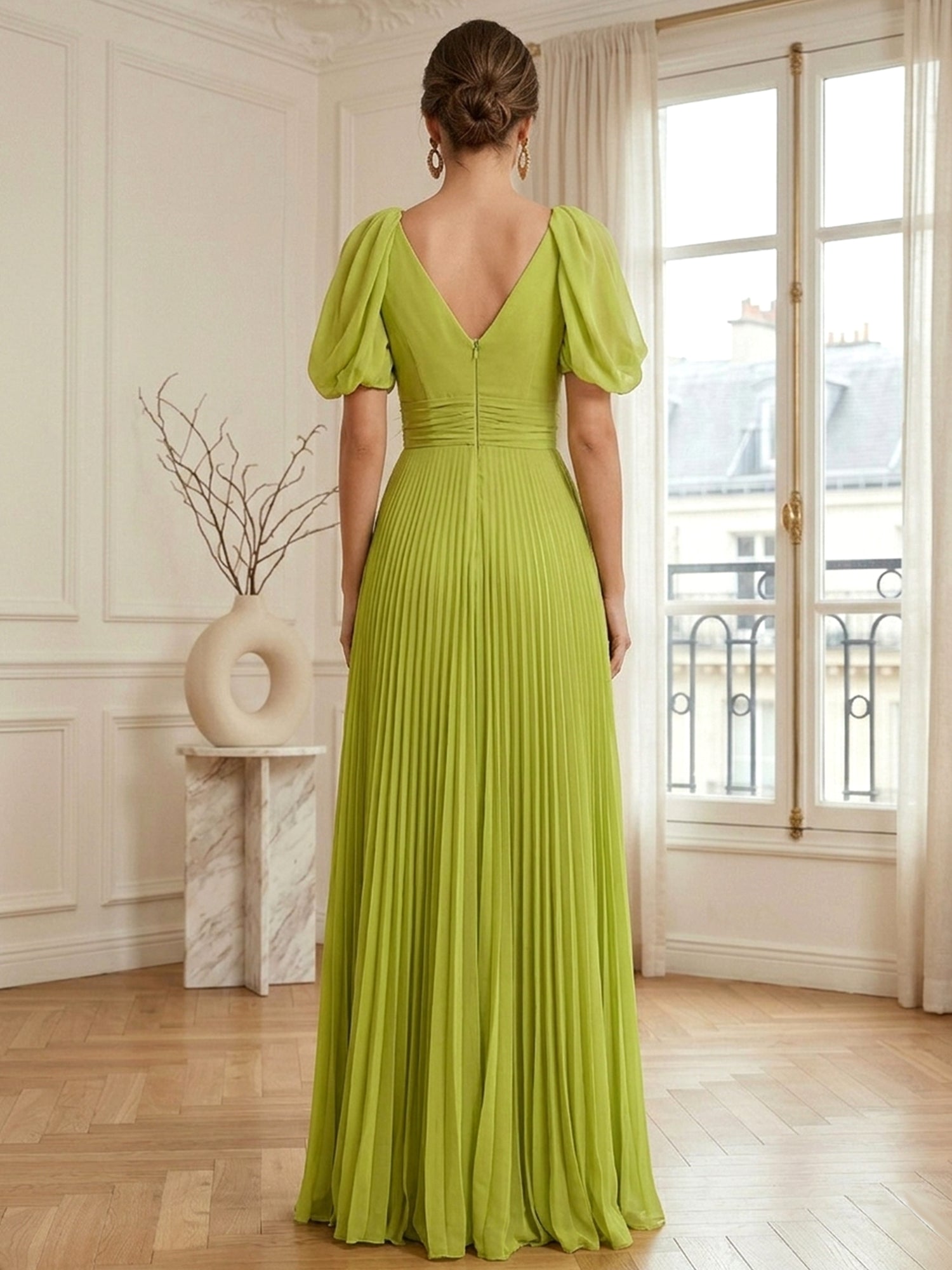 A-LineChiffonEveningGownwithFeatherV-NeckShortSleevesFormalDress_7.jpg