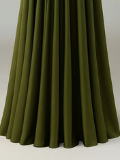 A-Line Sleeveless Long Bridesmaid Dress