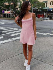 A-line Spaghetti Straps Short Cocktail Dress