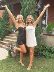 A Line Strapless Short Homecoming Party Dress