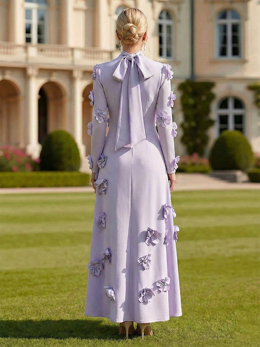 A_Line_High_Neck_Long_Sleeves_Stretch_Crepe_Dress_With_3D_Flowers.jpg