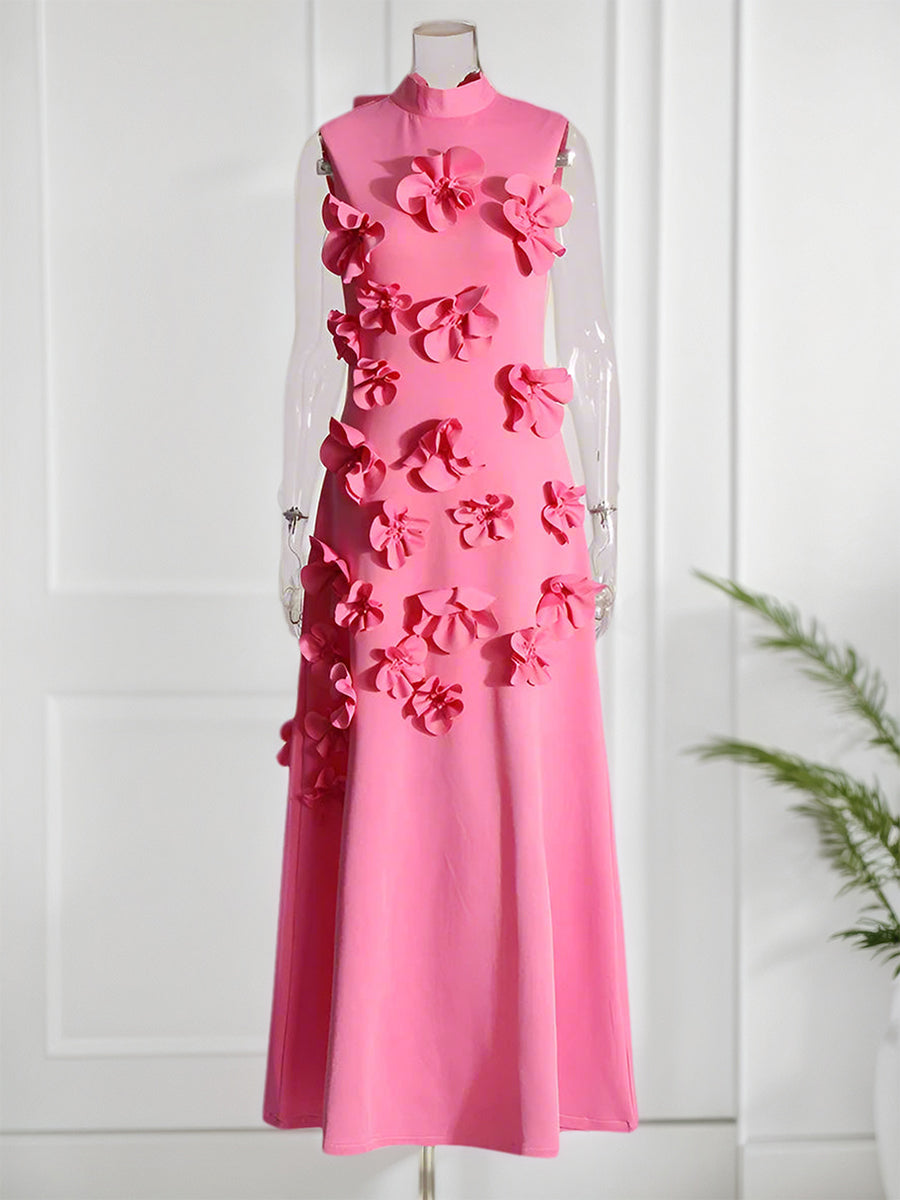 A_Line_High_Neck_Sleeveless_Floor_Length_Stretch_Crepe_Dress_With_3D_Flowers_1.jpg