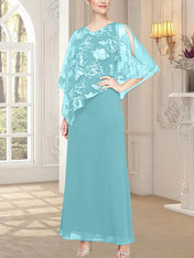 Long Glitter Mesh Dress with Novelty Asymmetric Overlay Bodice