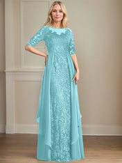 Chiffon Lace Maxi Dress