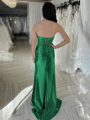 Beaded Sweetheart Mermaid Long Prom Dress With Slit