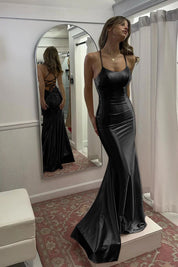 Pink Mermaid Sweetheart Spaghetti Strap Long Prom Dress