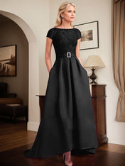 Orchid Lace Elegant A-Line Mother Of The Bride Dresses With Beading Satin