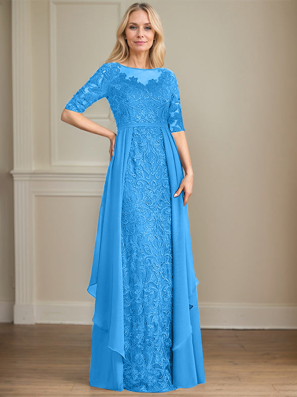 Chiffon Lace Maxi Dress