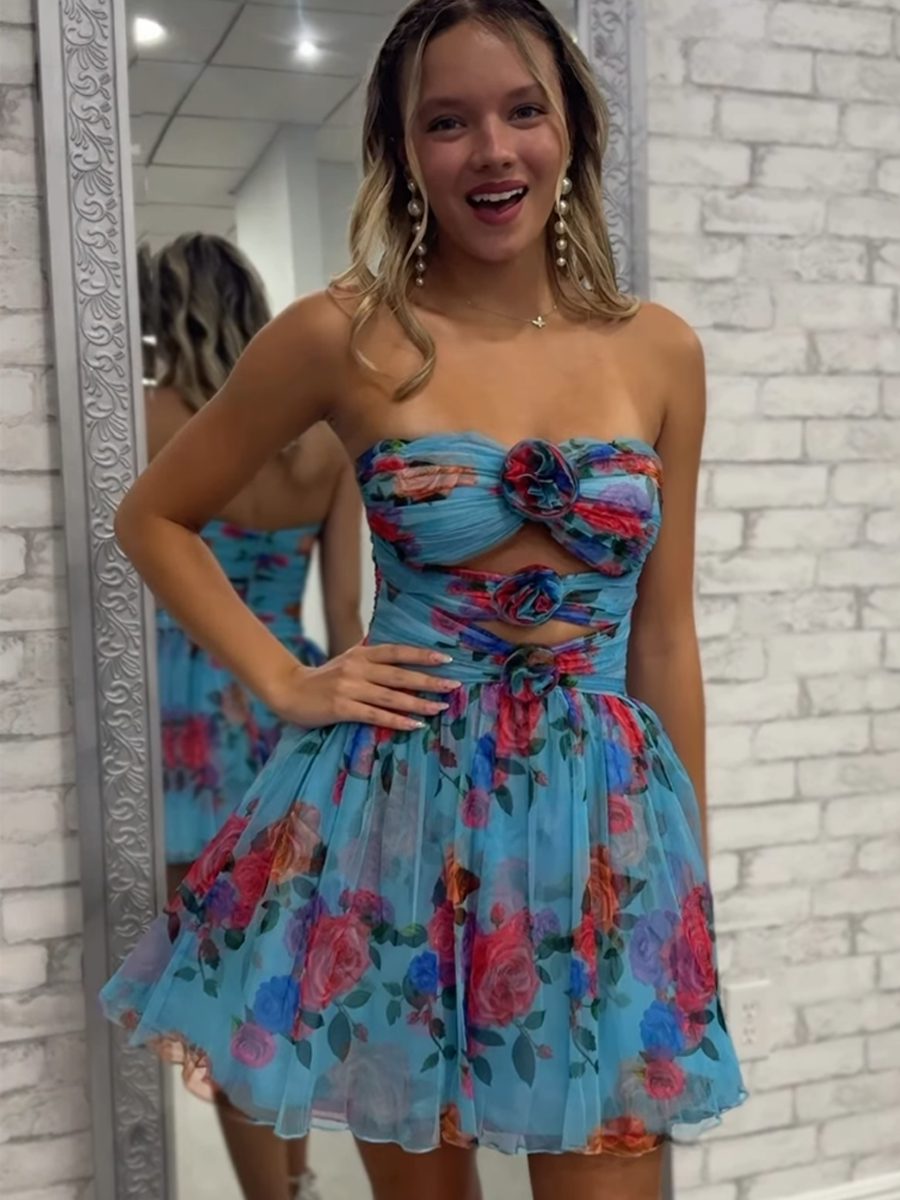 BlueFloralALineRuchedStraplessShortHomecomingDress_2.png