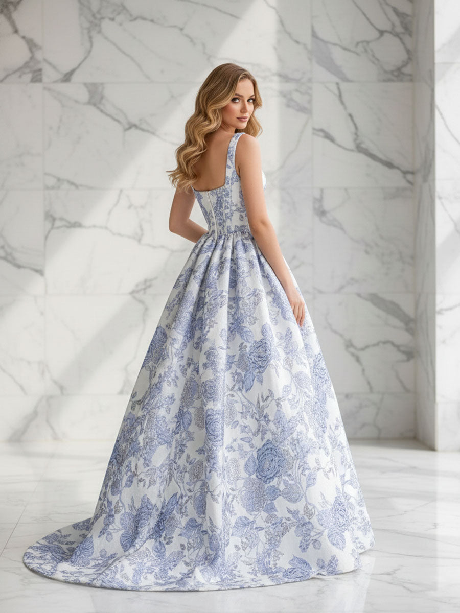 BlueFloralALineSquareNeckBrocadeCorsetLongPromDress_1.jpg
