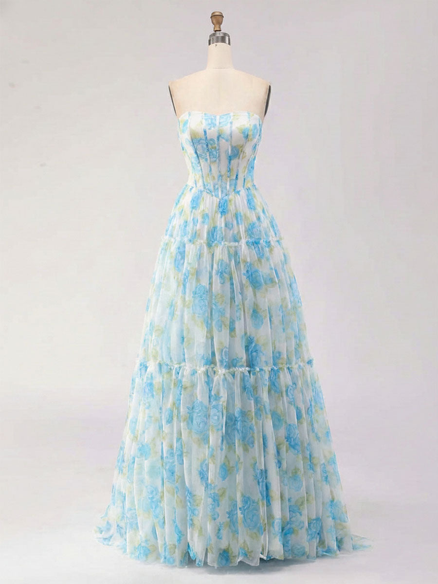 BlueFloralPrintStraplessCorsetTieredA-LinePromDress_5.jpg