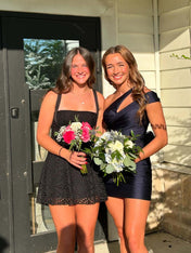 Bodycon One Shoulder Short Homecoming Dress