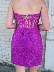 Bodycon Sweetheart Lace Up Short Homecoming Dress With Appliques