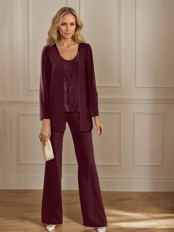 Chiffon Mother of the Bride Pantsuits with Jacket