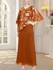 Robe longue en maille pailletée avec corsage asymétrique fantaisie superposé 