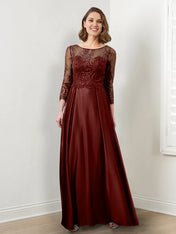 A-Line/Princess Mother of the Bride Dresses with Applique & Sequins
