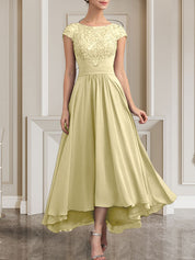 A-line Scoop Floor-Length Lace Chiffon Mother of the Bride Dress With Sequins