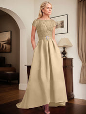 Orchid Lace Elegant A-Line Mother Of The Bride Dresses With Beading Satin