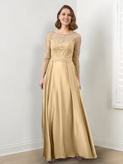 A-Line/Princess Mother of the Bride Dresses with Applique & Sequins