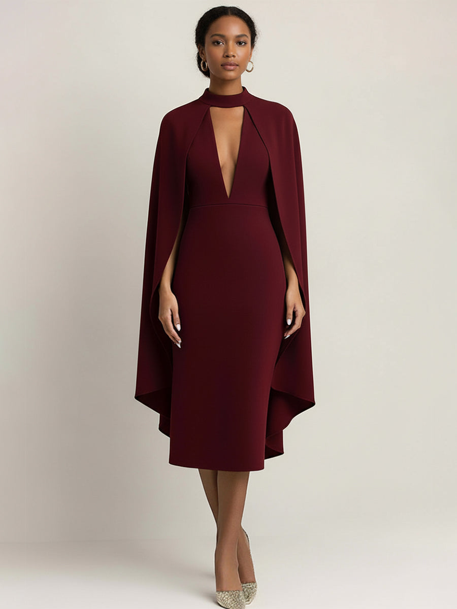 ChicBurgundyMidiSheathDresswithAttachedFlowingCape_2.jpg